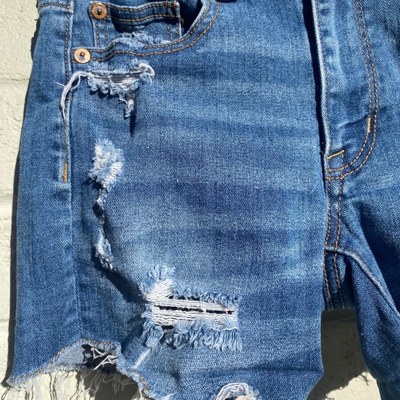 American Eagle Outfitters Hi-Rise Shortie super stretch denim 00 - Picture 4 of 16